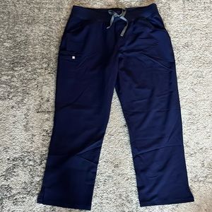 Figs Navy Blue High Waisted Kade Cargo Scrub Pants™